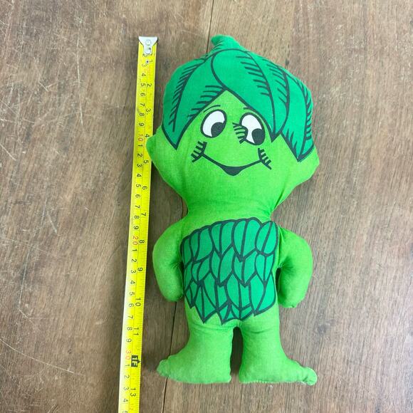 VINTAGE 1960s SPROUT Jolly Green Giant Plushie Flat Plush advertising doll - Picture 5 of 5